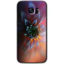MRC İletişim Samsung Galaxy S7 Edge Kılıf Hd Desen Baskılı Arka Kapak + Temperli Cam - Çiçek Motif