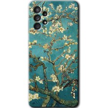MRC İletişim Samsung Galaxy A73 Kılıf Hd Desen Baskılı Arka Kapak + Temperli Cam - Almond Blossom