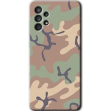 MRC İletişim Samsung Galaxy A32 4g Kılıf Hd Desen Baskılı Arka Kapak + Temperli Cam - Kamuflaj 29