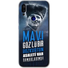 MRC İletişim Xiaomi Redmi Note 7 Kılıf Hd Desen Baskılı Arka Kapak - Bozkurt Atatürk