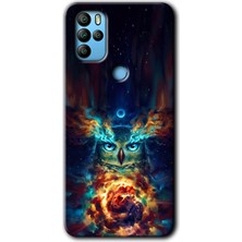 MRC İletişim General Mobile Gm 21 Pro Kılıf Hd Desen Baskılı Arka Kapak + Temperli Cam - Ballı Baykuş