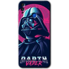 MRC İletişim Honor 8x Kılıf Hd Desen Baskılı Arka Kapak + Temperli Cam - Darth Vader
