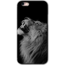 MRC İletişim iPhone 6s Kılıf Hd Desen Baskılı Arka Kapak + Temperli Cam - Lion