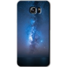 MRC İletişim Samsung Galaxy Note 5 Kılıf Hd Desen Baskılı Arka Kapak + Temperli Cam - Samanyolu