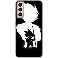 MRC İletişim Samsung Galaxy S21 Plus Kılıf Hd Desen Baskılı Arka Kapak + Temperli Cam - Anime