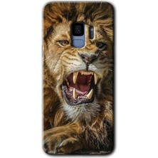 MRC İletişim Samsung Galaxy S9 Kılıf Hd Desen Baskılı Arka Kapak + Temperli Cam - Lion King