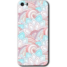 MRC İletişim iPhone 5s Kılıf Hd Desen Baskılı Arka Kapak + Temperli Cam - Çin Mandala 1