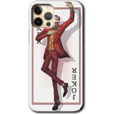MRC İletişim iPhone 12 Pro Max Kılıf Hd Desen Baskılı Arka Kapak + Temperli Cam - Joker Iskambil