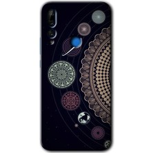 MRC İletişim Huawei Y9 Prime 2019 Kılıf Hd Desen Baskılı Arka Kapak + Temperli Cam - Gezegen Döngüsü