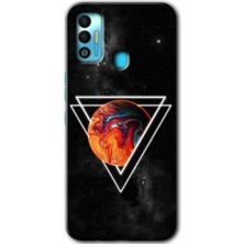 MRC İletişim Tecno Spark 7t Kılıf Hd Desen Baskılı Arka Kapak - Kızıl Gezegen