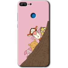 MRC İletişim Honor 9 Lite Kılıf Hd Desen Baskılı Arka Kapak + Temperli Cam - Winnie The Pooh
