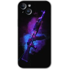 MRC İletişim iPhone 14 Plus Kılıf Hd Desen Baskılı Arka Kapak - Ak