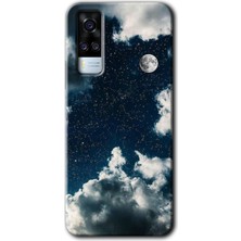 MRC İletişim Vivo Y51 Kılıf Hd Desen Baskılı Arka Kapak - Gece Gökyüzü
