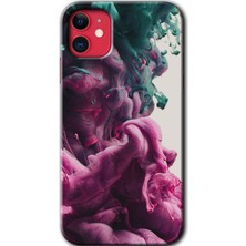 MRC İletişim iPhone 11 Kılıf Hd Desen Baskılı Arka Kapak + Temperli Cam - Liquid Cloud