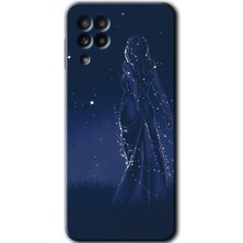 MRC İletişim Samsung Galaxy M32 Kılıf Hd Desen Baskılı Arka Kapak + Temperli Cam - Gecenin Kraliçesi