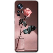 MRC İletişim Xiaomi Mi 12 Kılıf Hd Desen Baskılı Arka Kapak - Retro Gül