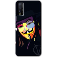 MRC İletişim Vivo Y11S Kılıf Hd Desen Baskılı Arka Kapak - Vendetta