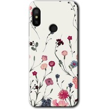 MRC İletişim Xiaomi Redmi Note 6 Pro Kılıf Hd Desen Baskılı Arka Kapak - Mat Çiçek