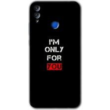 MRC İletişim Honor 8x Kılıf Hd Desen Baskılı Arka Kapak + Temperli Cam - For You