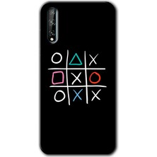 MRC İletişim Huawei P Smart S Kılıf Hd Desen Baskılı Arka Kapak + Temperli Cam - Sauce
