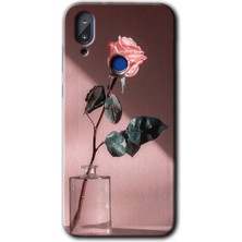 MRC İletişim Vestel E5 Kılıf Hd Desen Baskılı Arka Kapak - Retro Gül