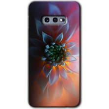 MRC İletişim Samsung Galaxy S10E Kılıf Hd Desen Baskılı Arka Kapak + Temperli Cam - Çiçek Motif