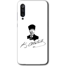 MRC İletişim Xiaomi Mi 9 Se Kılıf Hd Desen Baskılı Arka Kapak - Kemal Atatürk Imza