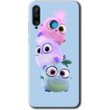 MRC İletişim Huawei P30 Lite Kılıf Hd Desen Baskılı Arka Kapak + Temperli Cam - Puffy