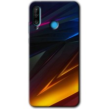 MRC İletişim Huawei P30 Lite Kılıf Hd Desen Baskılı Arka Kapak + Temperli Cam - Stranger Lines