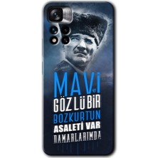 MRC İletişim Xiaomi Redmi Note 11 Pro Plus 5g Kılıf Hd Desen Baskılı Arka Kapak - Bozkurt Atatürk