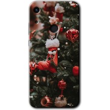 MRC İletişim Huawei Y6S 2019 Kılıf Hd Desen Baskılı Arka Kapak + Temperli Cam - Happy New Year