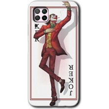 MRC İletişim Huawei P40 Lite Kılıf Hd Desen Baskılı Arka Kapak + Temperli Cam - Joker Iskambil
