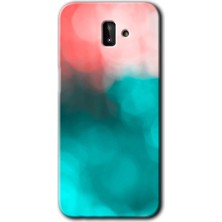 MRC İletişim Samsung Galaxy J6 Plus Kılıf Hd Desen Baskılı Arka Kapak + Temperli Cam - Flu Işık