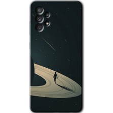 MRC İletişim Samsung Galaxy A32 4g Kılıf Hd Desen Baskılı Arka Kapak + Temperli Cam - Space Planet