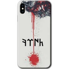 MRC İletişim iPhone x Kılıf Hd Desen Baskılı Arka Kapak + Temperli Cam - Kan Uykusu