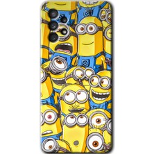 MRC İletişim Samsung Galaxy A53 Kılıf Hd Desen Baskılı Arka Kapak + Temperli Cam - Minion Ordusu