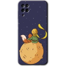 MRC İletişim Samsung Galaxy M12 Kılıf Hd Desen Baskılı Arka Kapak + Temperli Cam - Küçük Prens