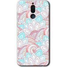 MRC İletişim Huawei Mate 10 Lite Kılıf Hd Desen Baskılı Arka Kapak + Temperli Cam - Çin Mandala 1