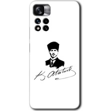 MRC İletişim Xiaomi Redmi Note 11 Pro Plus 5g Kılıf Hd Desen Baskılı Arka Kapak - Kemal Atatürk Imza