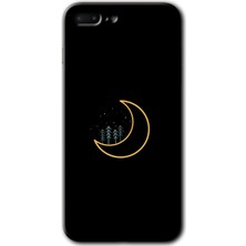 MRC İletişim iPhone 7 Plus Kılıf Hd Desen Baskılı Arka Kapak + Temperli Cam - Iyi Geceler