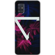 MRC İletişim Samsung Galaxy A51 Kılıf Hd Desen Baskılı Arka Kapak + Temperli Cam - Mekanik Yaprak