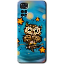 MRC İletişim Xiaomi Redmi Note 11 Pro 5g Kılıf Hd Desen Baskılı Arka Kapak - Owl Bird Stars
