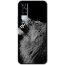 MRC İletişim Vivo Y51A Kılıf Hd Desen Baskılı Arka Kapak - Lion