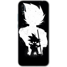 MRC İletişim Huawei Y6 2019 Kılıf Hd Desen Baskılı Arka Kapak + Temperli Cam - Anime