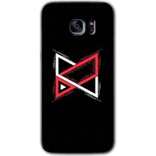 MRC İletişim Samsung Galaxy S7 Edge Kılıf Hd Desen Baskılı Arka Kapak + Temperli Cam - Kilit