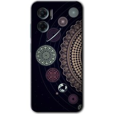 MRC İletişim Xiaomi Redmi Note 11E Kılıf Hd Desen Baskılı Arka Kapak - Gezegen Döngüsü