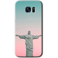 MRC İletişim Samsung Galaxy S7 Edge Kılıf Hd Desen Baskılı Arka Kapak + Temperli Cam - Rio