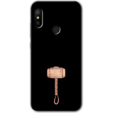 MRC İletişim Xiaomi Mi Max 3 Kılıf Hd Desen Baskılı Arka Kapak - Thor Çekiç