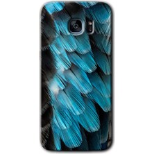 MRC İletişim Samsung Galaxy S7 Edge Kılıf Hd Desen Baskılı Arka Kapak + Temperli Cam - 9d Tüyler