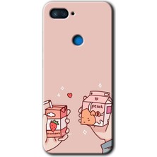 MRC İletişim Xiaomi Mi 8 Lite Kılıf Hd Desen Baskılı Arka Kapak - Meyveli Süt